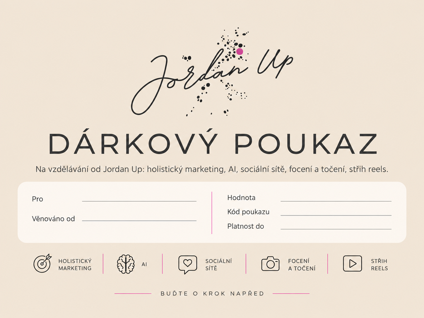 Dárkový poukaz 2026